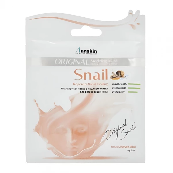 Маска альгинатная Snail Modeling с муцином улитки регенерир., 25гр