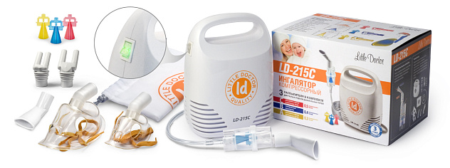 Ингалятор Little Doctor LD 215С компрессорный (3 распылителя)