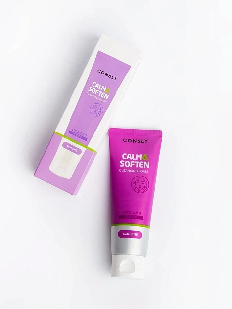 Пенка для умывания успокаивающая с азуленом Azulene Cleansing Foam Calm&Soften, 120 мл
