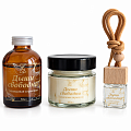 Набор Арома "Дыши свободно" (Свеча 100 мл, аромадиффузор 50 мл, ароматизатор подвесной в бутылочке) (Размер: Лавандовая гармония)